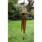Thatched Roof Birdhouse Bamboo Chime.