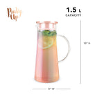 Charlie™ Iridescent Glass Iced Tea Carafe with Infuser 50oz