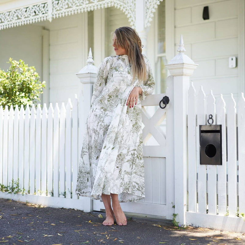 Umbrella ‘Timeless Tranquility’ Cotton Maxi Dress