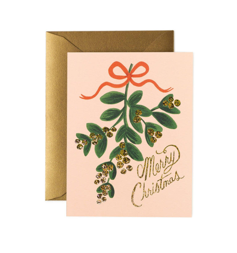Mistletoe Christmas card