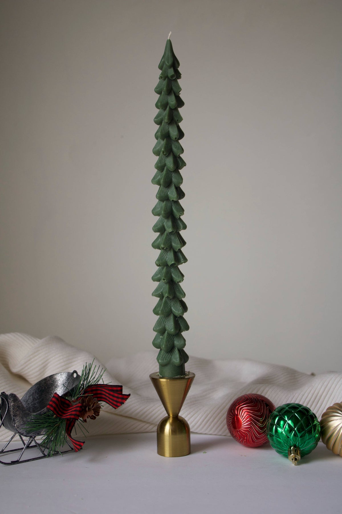 Christmas Tree Taper Candle