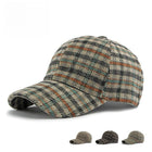 Structured Plaid Baseball Cap