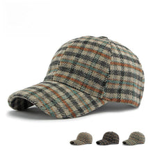 Structured Plaid Baseball Cap