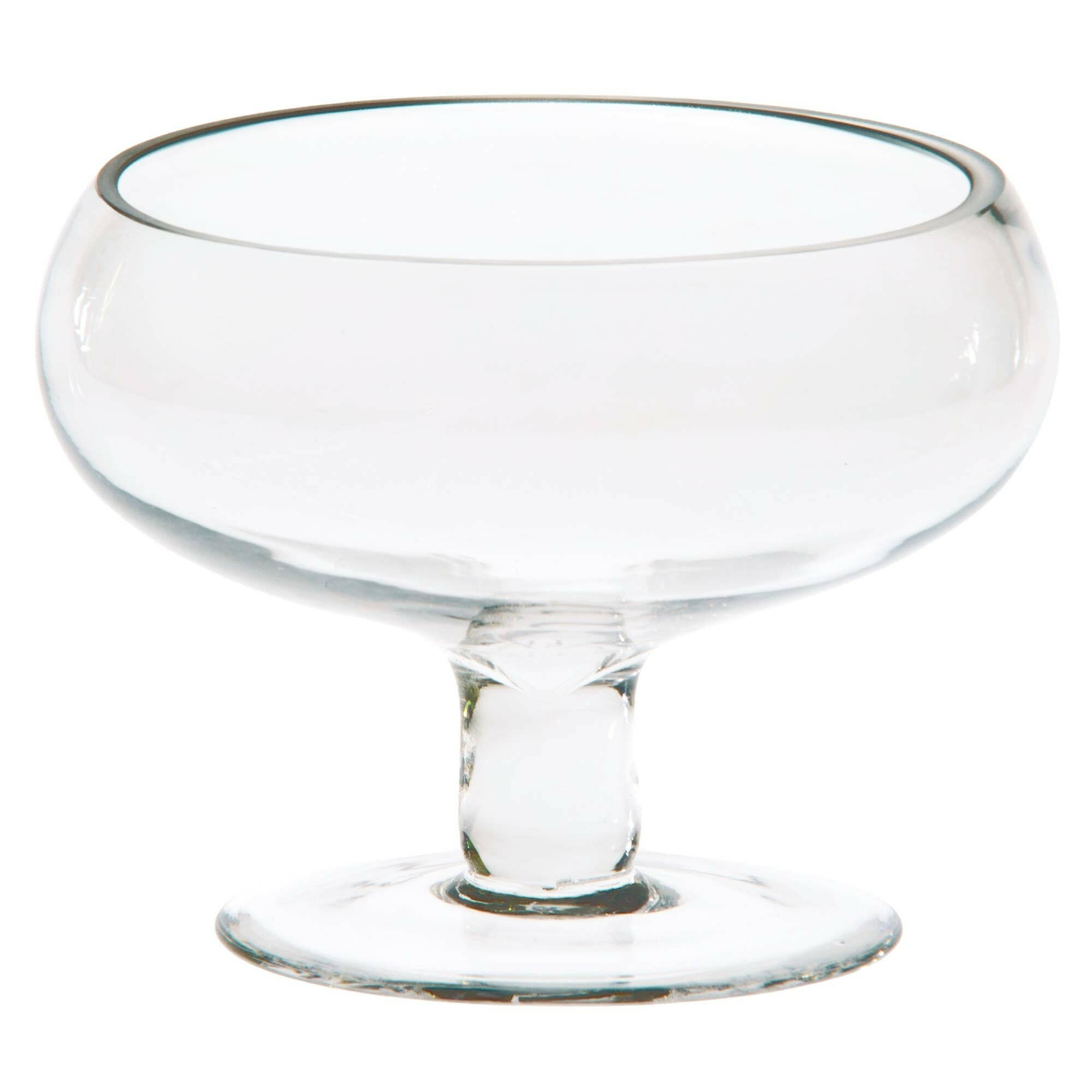 7"D Belfast Compote Glass Vase.