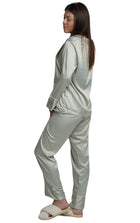 ASHLEY LONG MATTE SATIN  PAJAMAS