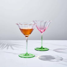 Tulip-Shaped Champagne Coupe Glass | Set of 2 | 6 oz.
