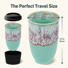 Nebula Ceramic Travel Mug – 12oz with Lid & Sleeve