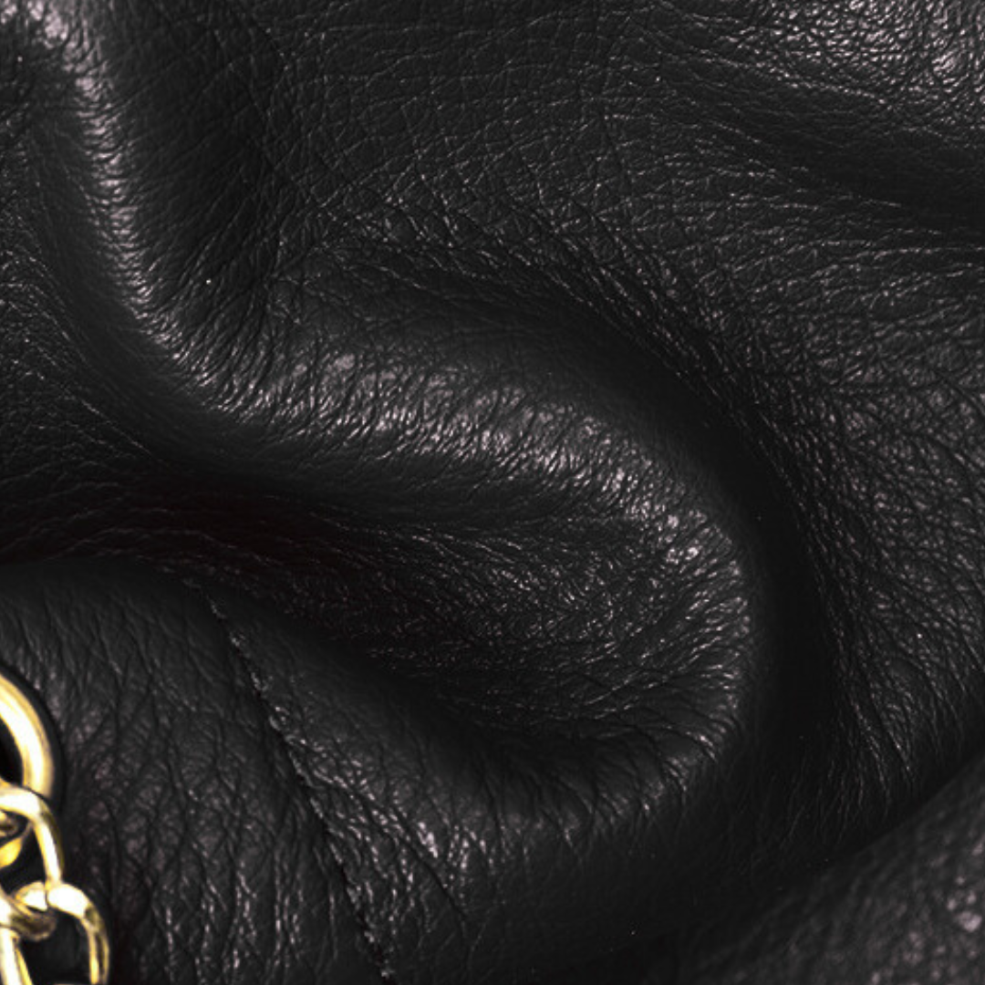 Sameera Leather Drawstring Handbag