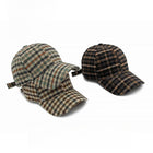 Structured Plaid Baseball Cap