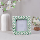 Picture Frames Taj Pattern Bone Inlay, 4" x 4"