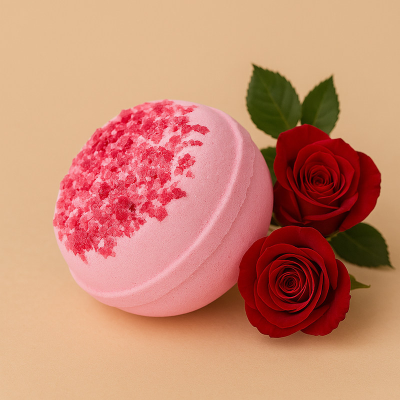 Flora Crystal Geode Bath Bomb.