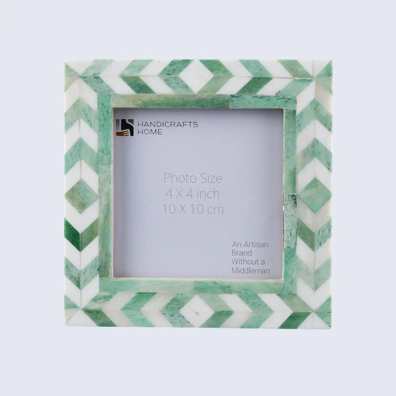 Picture Frames Taj Pattern Bone Inlay, 4" x 4"