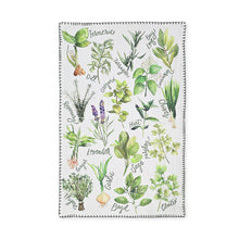 Herb Chart - Garden Herb Kitchen Tea Towel