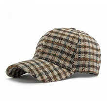 Structured Plaid Baseball Cap