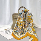 Floral Velvet Wool Scarf Shawl for Winter