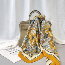 Floral Velvet Wool Scarf Shawl for Winter