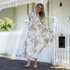 Umbrella ‘Timeless Tranquility’ Cotton Maxi Dress