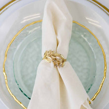 Laurel Wreath Napkin Ring   Matte Gold   2"