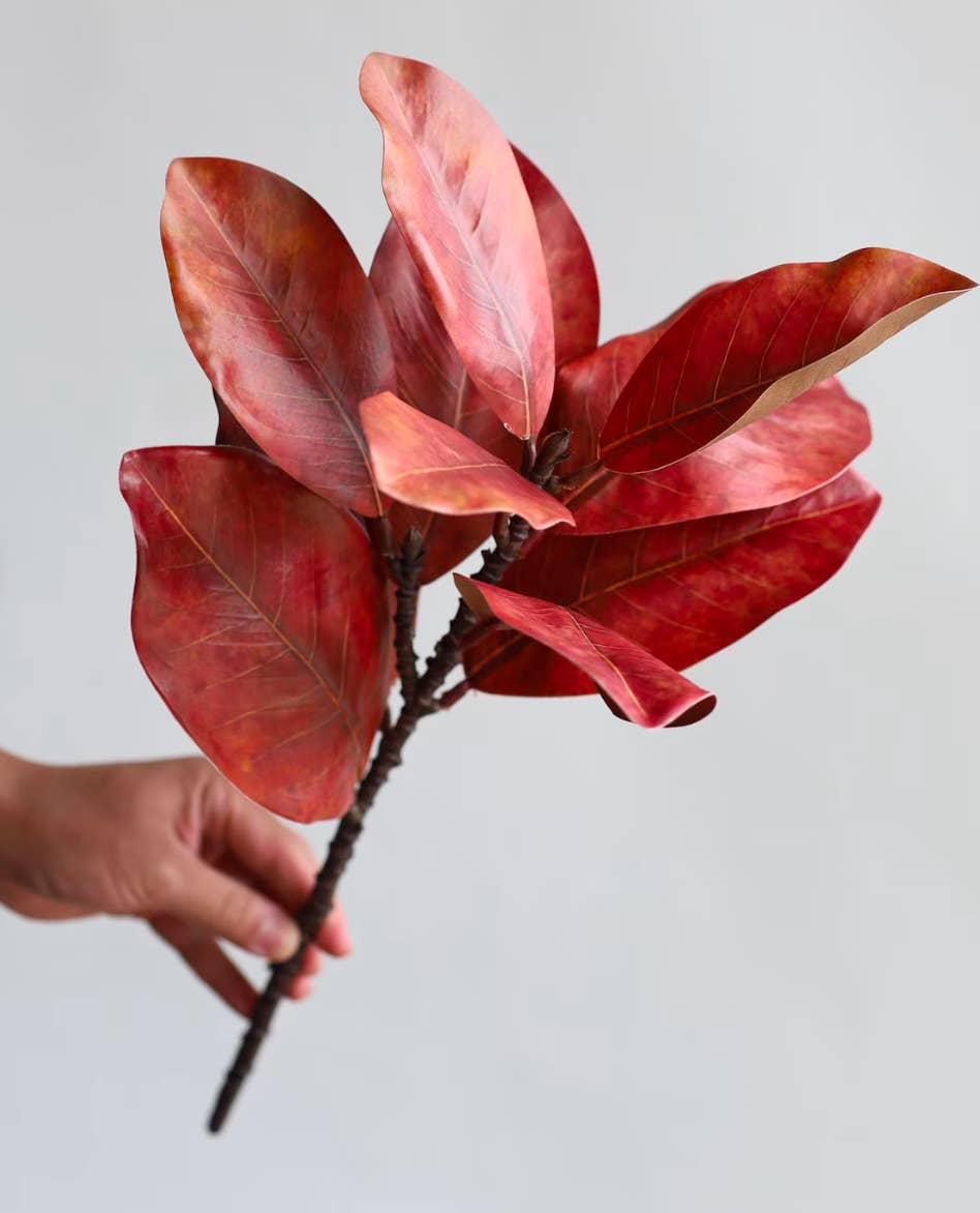 22"Ultra realistic Real Touch Magnolia Stem