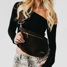 Suede Westlyn Woven Bum Bag
