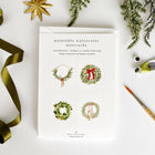 Wreaths paintable watercolor notecard set