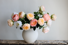 18"Elegant Real touch Juliet Rose-Moisture-touch coating