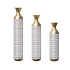 High Floor Vase Flower Oversized Floor Vase 3 Large Metal Glazed Vases Pampas Prairie Twigs Vintage Grey Oversized Vase Living Room Bedroom Family Farmhouse Unavailable Platforms -Temu