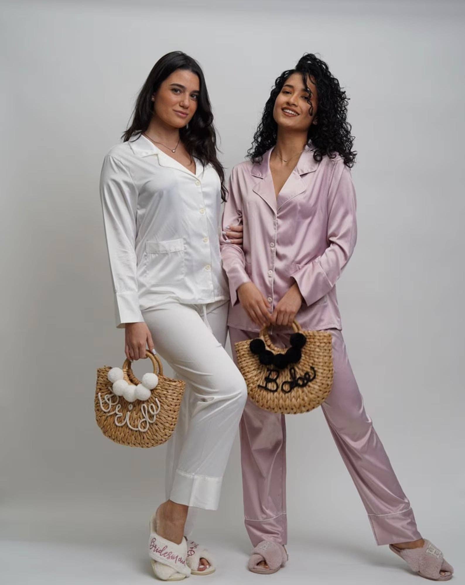 ASHLEY LONG MATTE SATIN  PAJAMAS