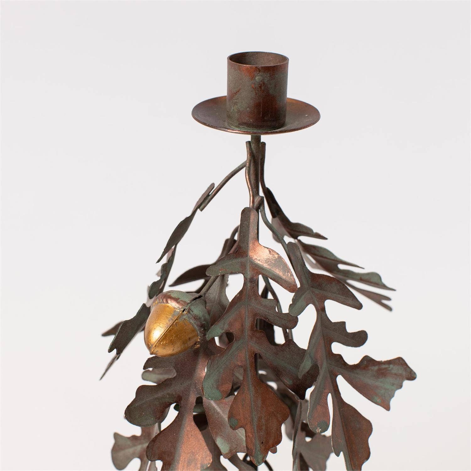 Taper Holder - Harvest Oak-Med