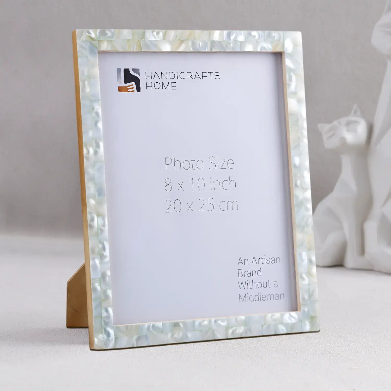 Mother of Pearl Inlay Picture Frame Green 5x7