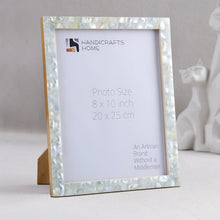 Mother of Pearl Inlay Picture Frame Green 5x7