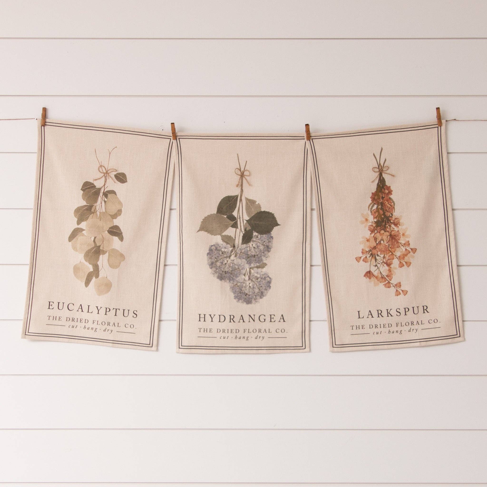 Dried Floral Co Tea Towel Hydrangea