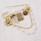Floral Ribbon Pin Brooch