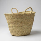 French Market Basket Palm Leaf Boho Beach Tote Bag