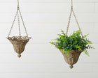 Iron Hanging Planters (Set Of 02).