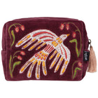 Plume Embroidered Pouch.