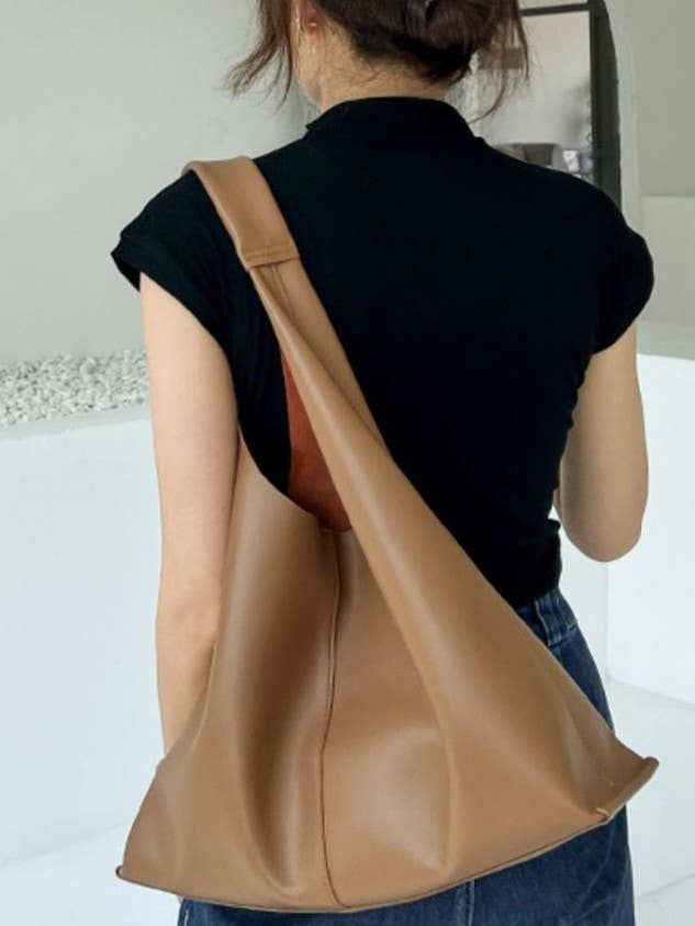 Leather Tote Shoulder Bag Set