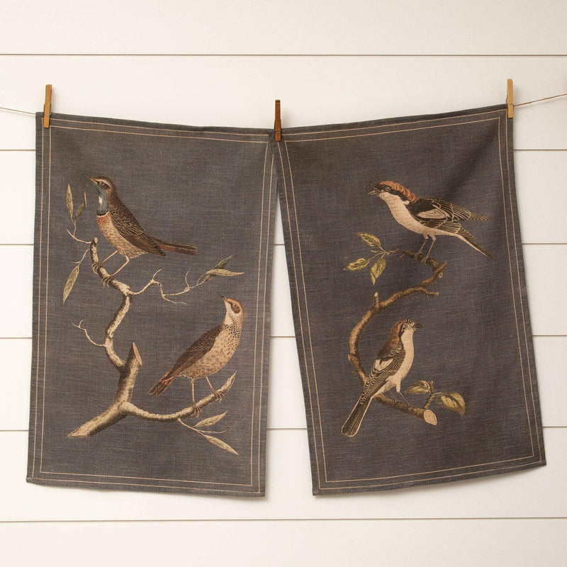 Tea Towels - Birds on Branches (Pk/02 Ast).