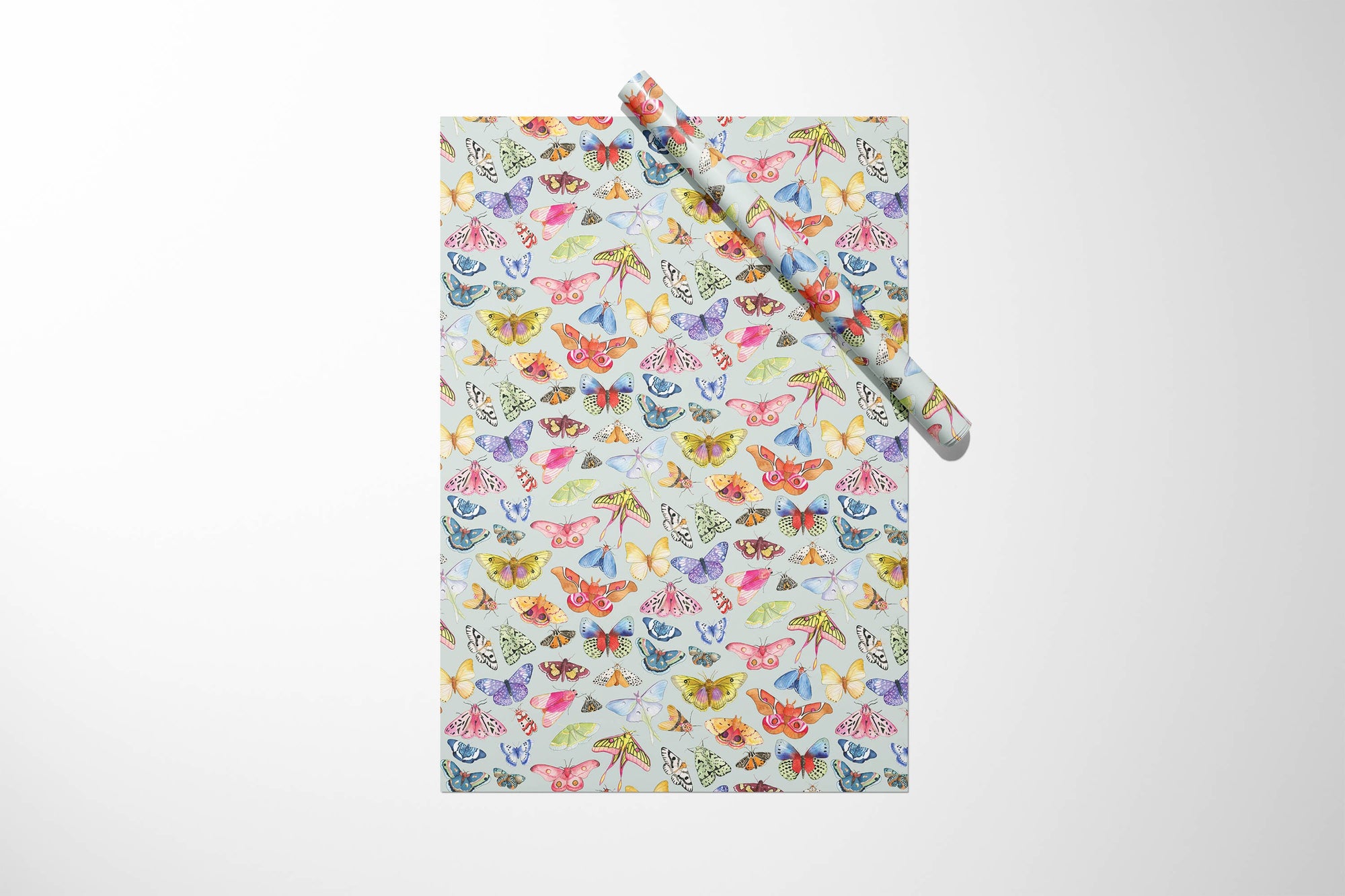 Moths & Butterflies Wrapping Paper - 3 Sheet Roll