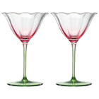 Tulip-Shaped Champagne Coupe Glass | Set of 2 | 6 oz.