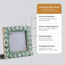 Picture Frames Taj Pattern Bone Inlay, 4" x 4"