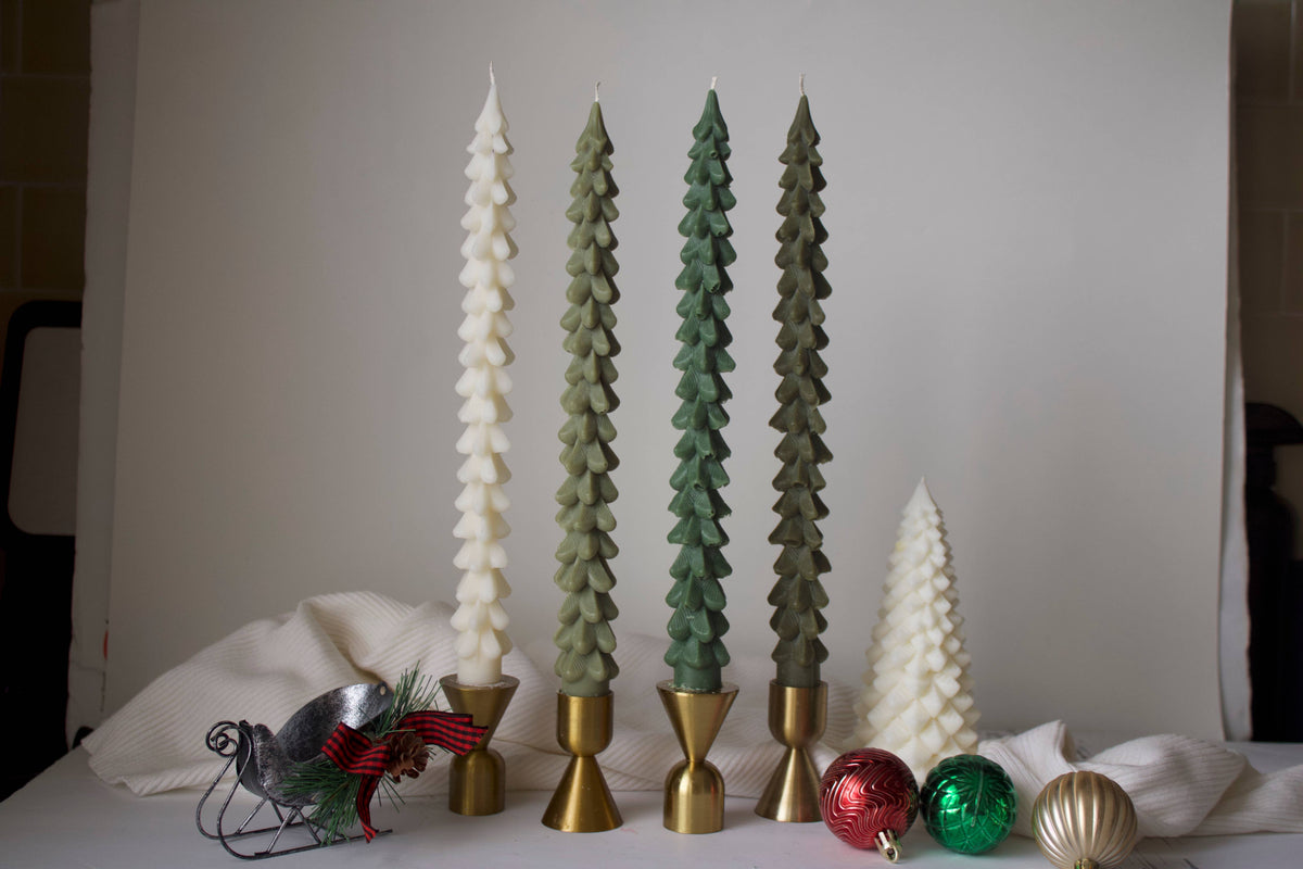 Christmas Tree Taper Candle