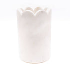 White Marble Scalloped Wine & Champagne Chiller