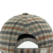 Structured Plaid Baseball Cap