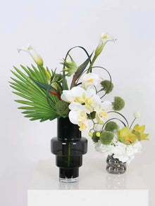 36" Real touch Large bloom Phalaenopsis Orchid-9 Flowers