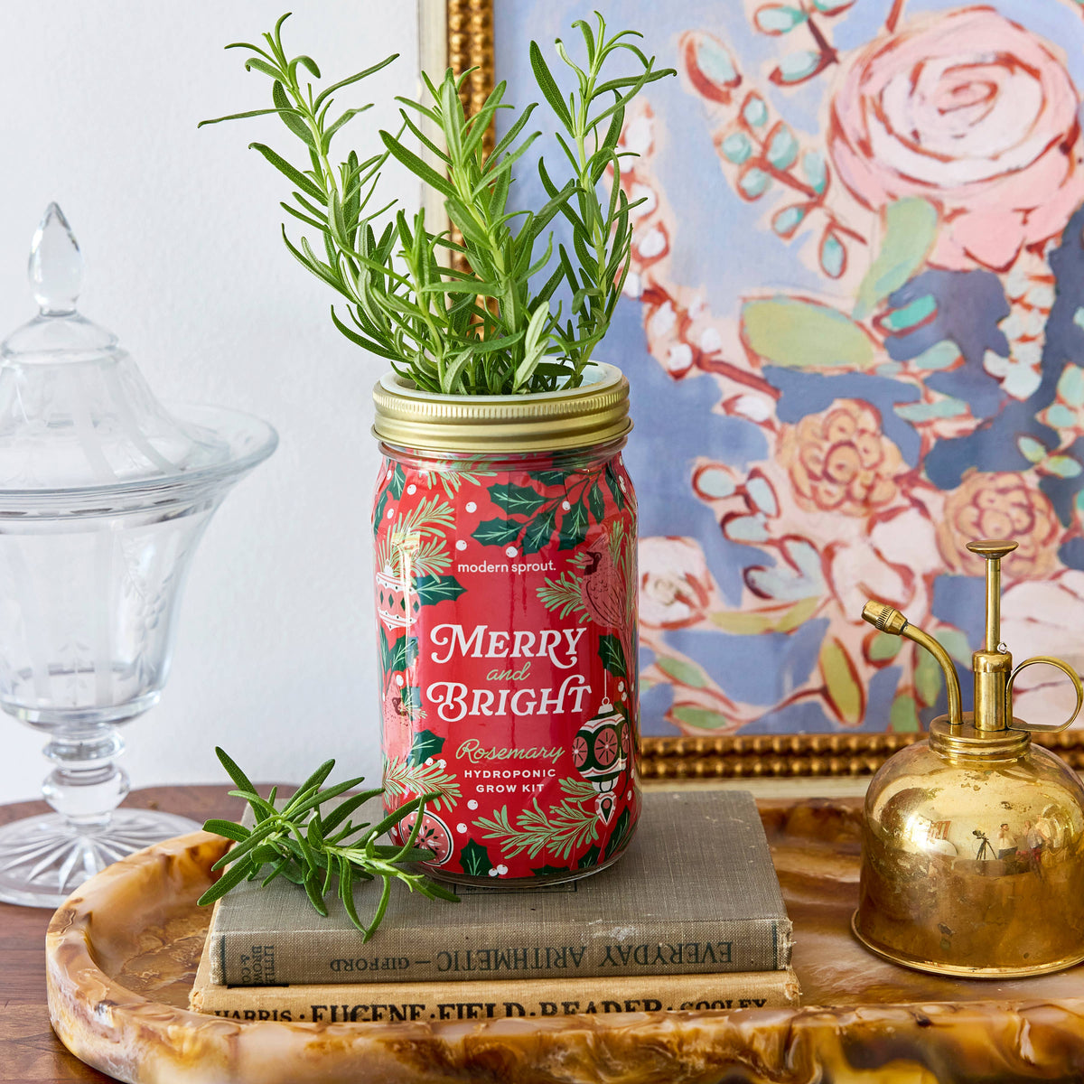Holiday Herb Garden Jar