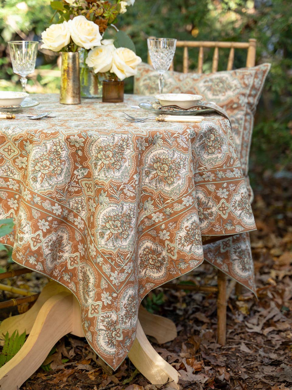 Timeless Tapestry Tablecloth - Maple