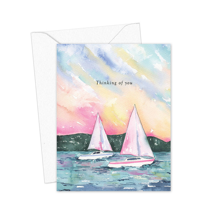 Thinking of you - Sailboat Everyday Greeting Card