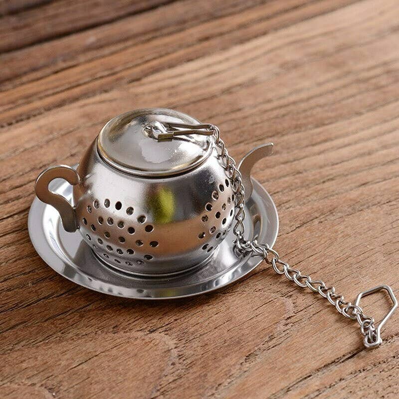 Tea Pot Infuser for Boutique Bliss, Loose Tea with Drip Tray