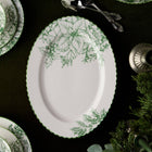Winter Evergreen Oval Platter 16 x 12